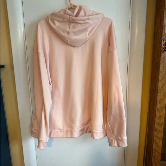 Nike Light Pink Hoodie with White Logo - Picture 2 of 2